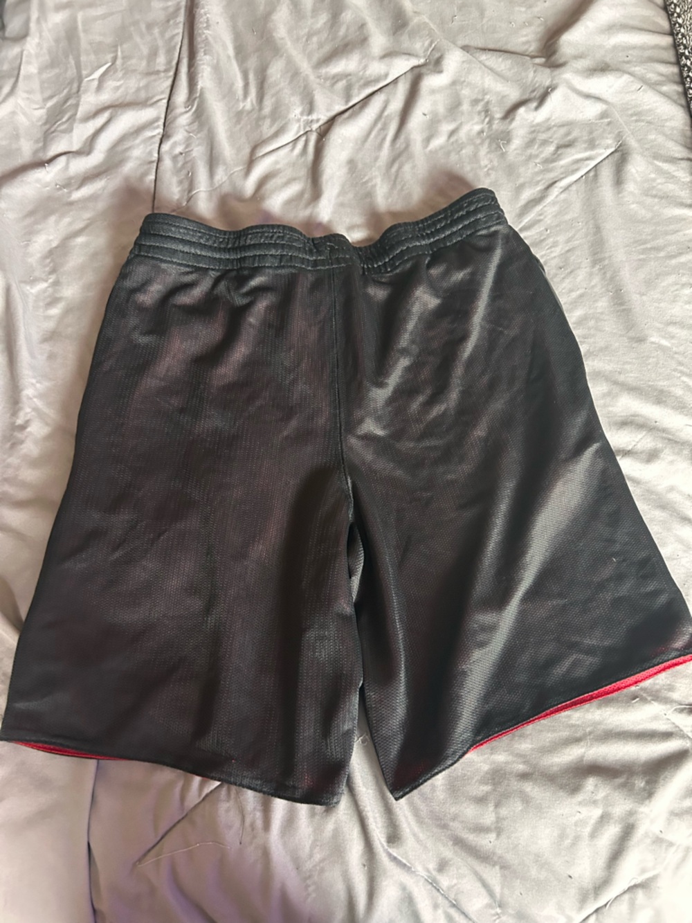Black Athletic Leg Warmers with Red Trim